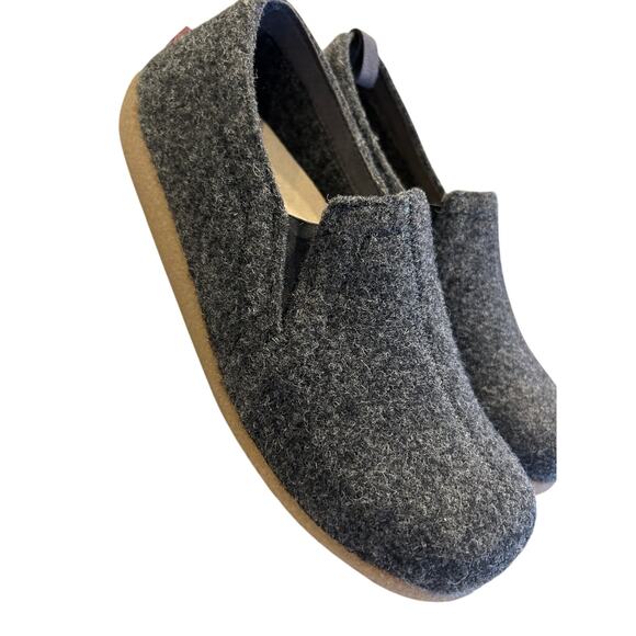 Sanita Unisex Wool Clog Slippers Charcoal Size 41 - Picture 3 of 7